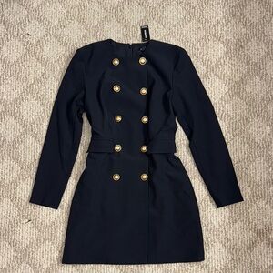 Black short Length Dress with Long Sleeves for Cocktail